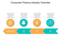 Consumer finance industry overview ppt powerpoint presentation pictures information cpb