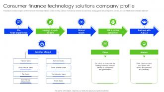 Consumer Finance Technology Solutions Company Profile