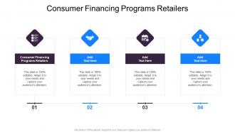 Consumer Financing Programs Retailers In Powerpoint And Google Slides Cpb