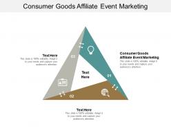 Consumer goods affiliate event marketing ppt powerpoint presentation file slideshow cpb