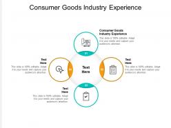 Consumer goods industry experience ppt powerpoint presentation infographic template grid cpb