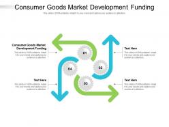 Consumer goods market development funding ppt powerpoint presentation ideas display cpb