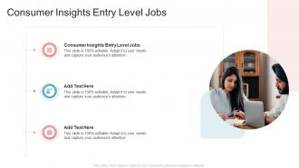 Consumer Insights Entry Level Jobs In Powerpoint And Google Slides Cpb