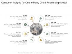 Consumer insights for one to many client relationship model infographic template