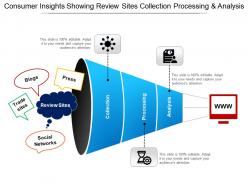 Consumer insights showing review sites collection processing and analysis