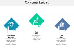Consumer lending ppt powerpoint presentation file visual aids cpb