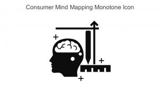 Consumer Mind Mapping Monotone Icon In Powerpoint Pptx Png And Editable Eps Format
