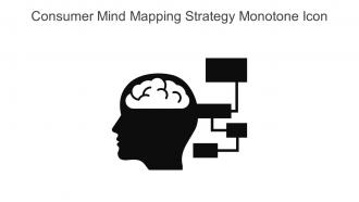 Consumer Mind Mapping Strategy Monotone Icon In Powerpoint Pptx Png And Editable Eps Format