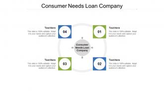 Consumer needs loan company ppt powerpoint presentation model guidelines cpb