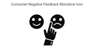 Consumer Negative Feedback Monotone Icon In Powerpoint Pptx Png And Editable Eps Format