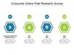 Consumer online paid research survey ppt powerpoint presentation show layout cpb