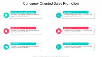 Consumer Oriented Sales Promotion In Powerpoint And Google Slides Cpb