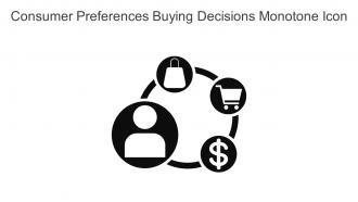 Consumer Preferences Buying Decisions Monotone Icon In Powerpoint Pptx Png And Editable Eps Format