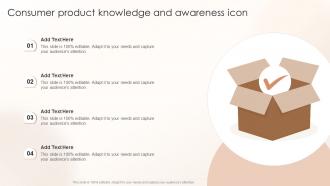 Consumer Product Knowledge And Awareness Icon