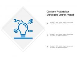 Consumer Products Icon Showing The Different Process