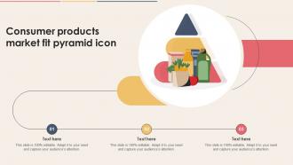 Consumer Products Market Fit Pyramid Icon