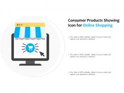 Consumer Products Showing Icon For Online Shopping