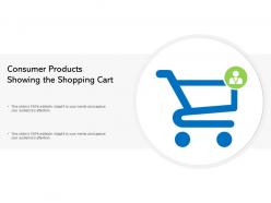 Consumer products showing the shopping cart