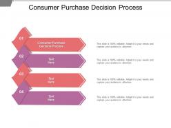 Consumer purchase decision process ppt powerpoint presentation outline deck cpb