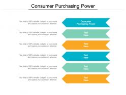 Consumer purchasing power ppt powerpoint presentation gallery background images cpb