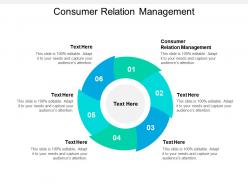 Consumer relation management ppt powerpoint presentation pictures outline cpb