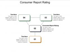 Consumer report rating ppt powerpoint presentation summary model cpb