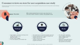 Consumer Reviews On Store For User Acquisition Case Study Organic Marketing Approach