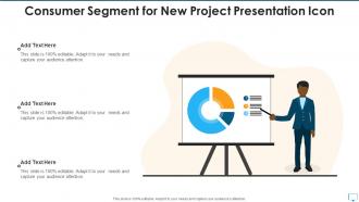 Consumer segment for new project presentation icon