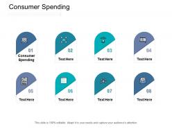 Consumer spending ppt powerpoint presentation infographic template portfolio cpb