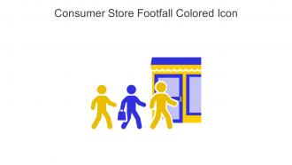 Consumer Store Footfall Colored Icon In Powerpoint Pptx Png And Editable Eps Format