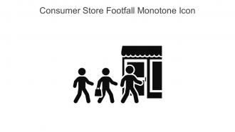 Consumer Store Footfall Monotone Icon In Powerpoint Pptx Png And Editable Eps Format