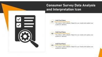 Consumer Survey Data Analysis And Interpretation Icon