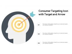 Consumer Targeting Icon With Target And Arrow