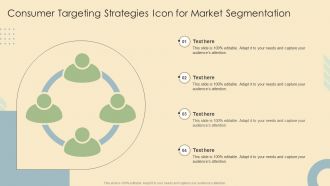 Consumer Targeting Strategies Icon For Market Segmentation