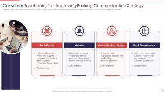 Consumer Touchpoints For Improving Banking Communication Strategy