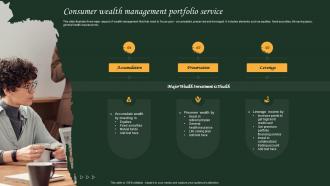 Consumer Wealth Management Portfolio Service