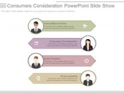 Consumers consideration powerpoint slide show