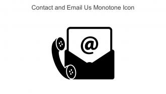 Contact And Email Us Monotone Icon In Powerpoint Pptx Png And Editable Eps Format