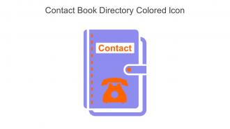 Contact Book Directory Colored Icon In Powerpoint Pptx Png And Editable Eps Format
