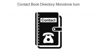 Contact Book Directory Monotone Icon In Powerpoint Pptx Png And Editable Eps Format
