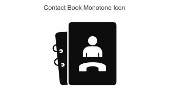 Contact Book Monotone Icon In Powerpoint Pptx Png And Editable Eps Format