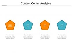 Contact center analytics ppt powerpoint presentation summary templates cpb