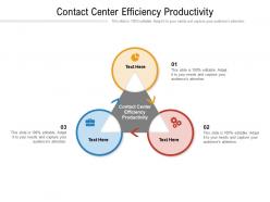 Contact center efficiency productivity ppt powerpoint presentation styles graphics pictures cpb
