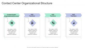 Contact Center Organizational Structure In Powerpoint And Google Slides Cpb