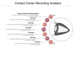 Contact center recording analytics ppt powerpoint presentation visuals cpb