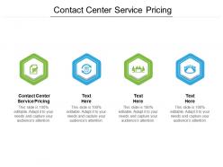 Contact center service pricing ppt powerpoint presentation show outline cpb