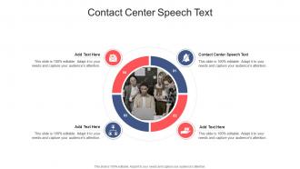 Contact Center Speech Text In Powerpoint And Google Slides Cpb