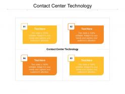 Contact center technology ppt powerpoint presentation file graphics download cpb