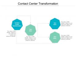 Contact center transformation ppt powerpoint presentation infographic template example cpb