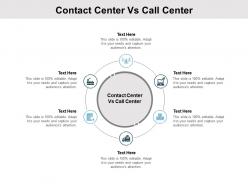 Contact center vs call center ppt powerpoint presentation download cpb